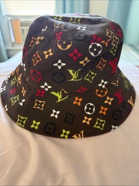 Louis Vuitton Multicolor Monogram Brown Bucket Hat